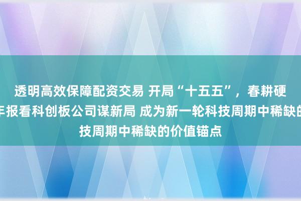 透明高效保障配资交易 开局“十五五”，春耕硬科技丨从年报看科创板公司谋新局 成为新一轮科技周期中稀缺的价值锚点